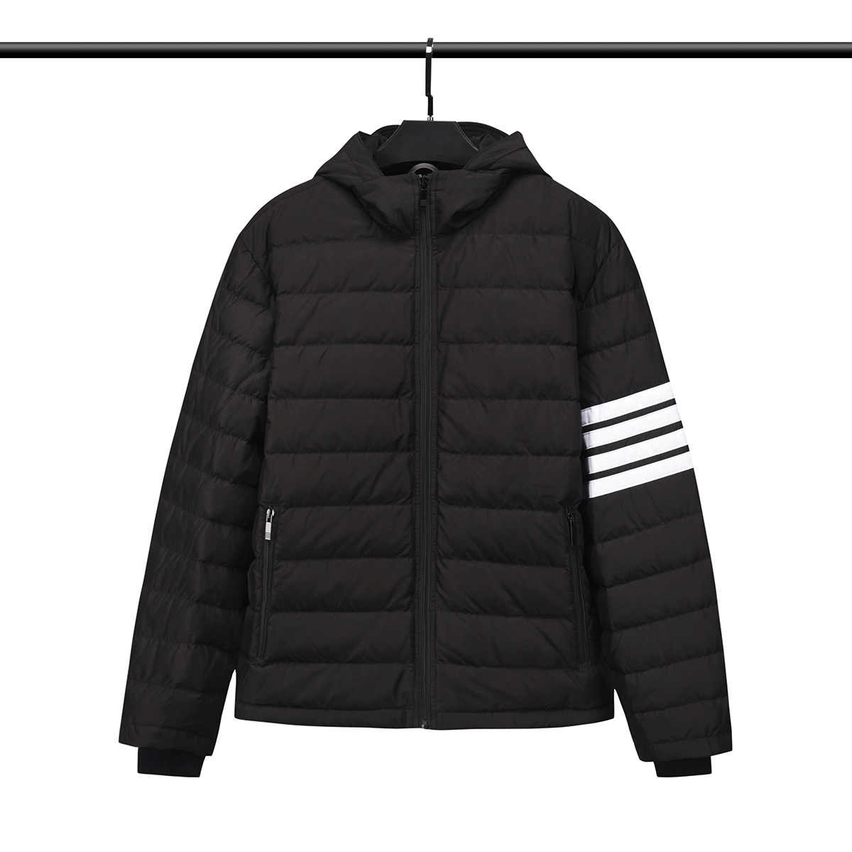 Thom BrownePremium Short Down Jacket - 90% Duck Down with Drawstring Hood