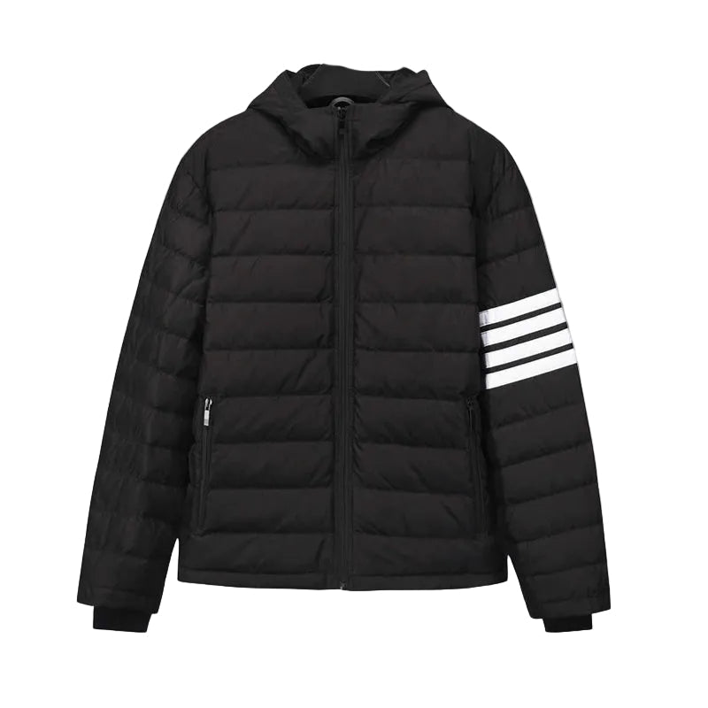 Thom BrownePremium Short Down Jacket - 90% Duck Down with Drawstring Hood