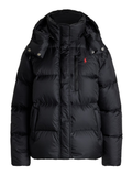 RALPH LAUREN WOMEN Mid-Weight Down Puffer Jacket Polo Black